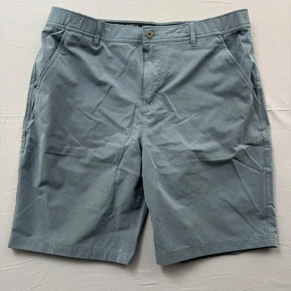 Gerry Adventures Mens 38 Blue Gray Hiking Shorts Ripstop Performance Outdoor